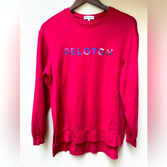 Peloton Modern Side Slit Weekender Sweatshirt XS - Picture 2 of 4